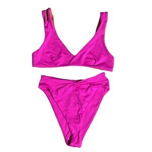 L space Nancy lee bikini bottom new bougainvillea + top not new